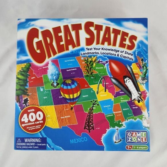 💜NIB Great States 2013 Edition Trivia Board Game - Picture 6 of 9